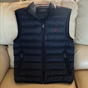 Polo by Ralph Lauren Men's Dark Blue Quilted Vest